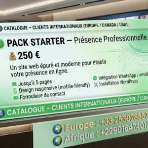 🟢 pack starter — professional presence
